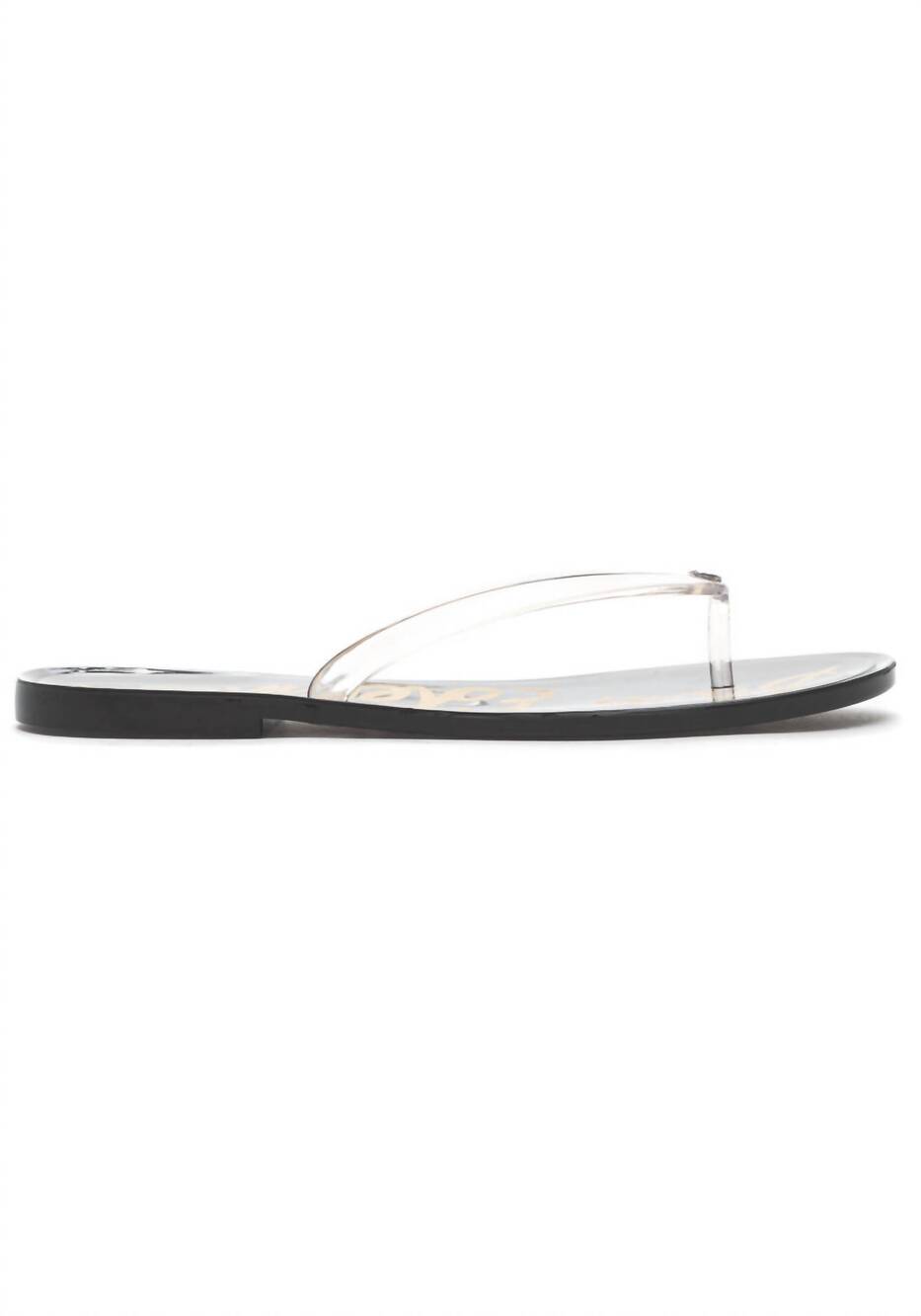NEW SAM EDELMAN women's dean thong flip-flop sandals in clear jelly